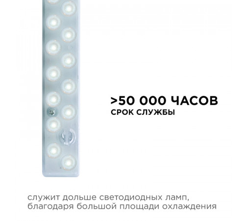 Светодиодный модуль со встроенным драйвером Apeyron 230В 2835 14Вт 1260 лм 3000+6500К 02-50 Светодиодный модуль со встроенным драйвером Apeyron 230В 2835 14Вт 1260 лм 3000+6500К 02-50
