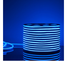 Светодиодный гибкий неон Elektrostandard 220V 9,6W 120Led 2835 IP67 односторонний синий, 50 м 4690389136542