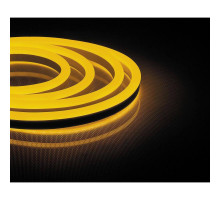 Светодиодная неоновая влагозащищенная лента Feron 9,6W/m 120LED/m 2835SMD желтый 50M LS720 29565