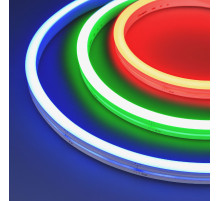 Светодиодная герметичная лента Arlight MOONLIGHT-SIDE-B84-12x17mm 24V RGB (12 W/m, IP67, 5m, wire x2) 042742