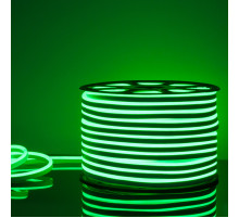Светодиодный гибкий неон Elektrostandard 220V 9,6W 120Led 2835 IP67, односторонний зеленый, 50 м 4690389136504