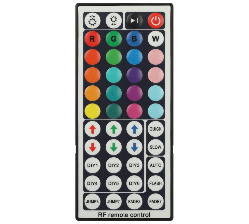 Контроллер с радио пультом Эра RGBController-12/24V-216/432W-IP20-RF Б0061112 Контроллер с радио пультом Эра RGBController-12/24V-216/432W-IP20-RF Б0061112