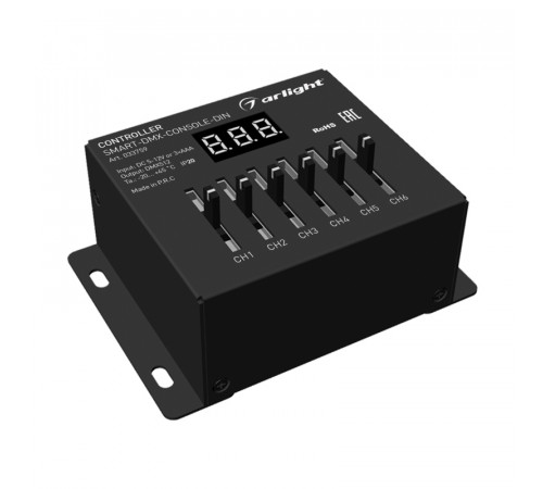 Контроллер Arlight Smart-DMX-CONSOLE-Din (5-12V, 6CH, XLR3) 033759 Контроллер Arlight Smart-DMX-CONSOLE-Din (5-12V, 6CH, XLR3) 033759