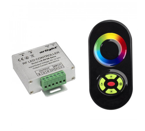 Контроллер Arlight LN-RF5B-Sens Black (12-24V,180-360W) 016484 Контроллер Arlight LN-RF5B-Sens Black (12-24V,180-360W) 016484