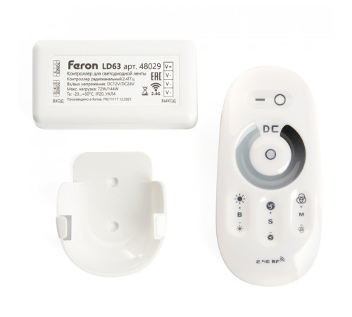 Контроллер-диммер для светодиодной ленты Feron LD62 48029 Контроллер-диммер для светодиодной ленты Feron LD62 48029