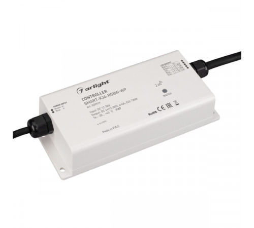 Контроллер Arlight SMART-K34-RGBW-WP 12-36V 4x5A 2.4G 029919 Контроллер Arlight SMART-K34-RGBW-WP 12-36V 4x5A 2.4G 029919