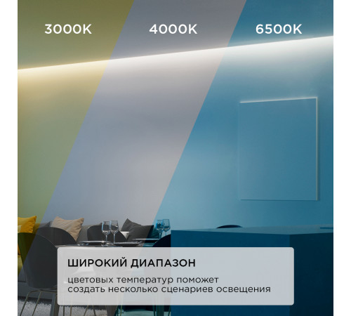 Комплект светодиодной ленты Apeyron 12В 14,4Вт/м smd5050 60д/м IP20 700Лм/м 2,5м 3000К+6500К (коннектор, контроллер) 10-222