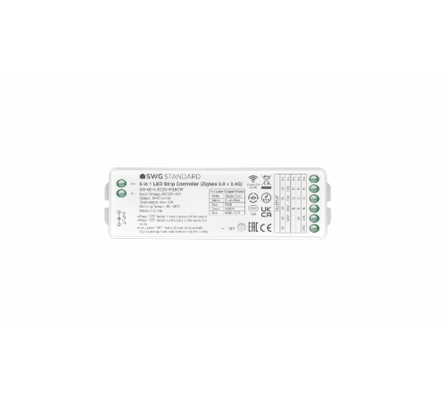 Контроллер для ленты SWG Standard SW-QC-LRCZG-RGBCW 00-00035928