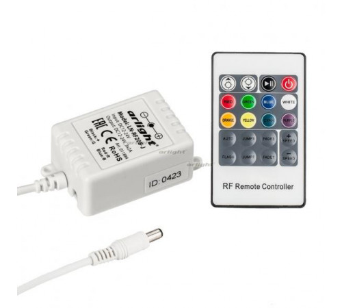 Контроллер Arlight LN-RF20B-J (12V, 72W, ПДУ 20кн) 011884 Контроллер Arlight LN-RF20B-J (12V, 72W, ПДУ 20кн) 011884