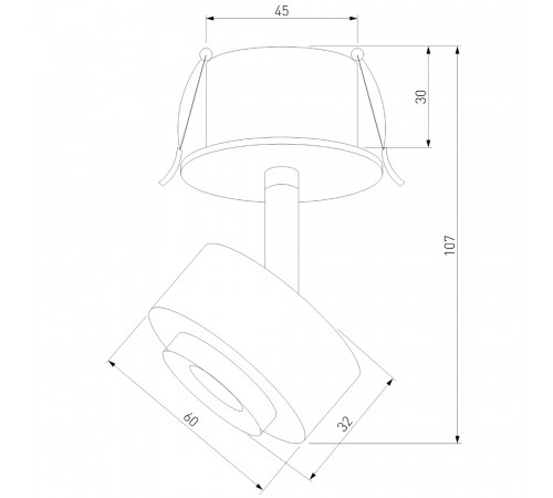 Встраиваемый спот Elektrostandard Only 4690389198564 a064253 Встраиваемый спот Elektrostandard Only 4690389198564 a064253