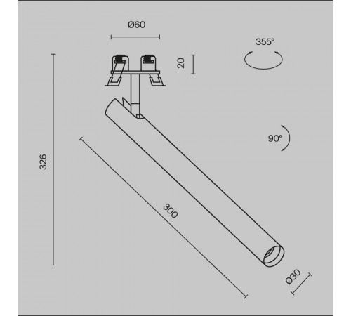 Встраиваемый спот Maytoni Focus T C141RS-L300-6W3K-B Встраиваемый спот Maytoni Focus T C141RS-L300-6W3K-B
