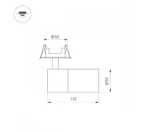 Встраиваемый спот Arlight LGD-ARTEMIS-BUILT-FLAP-R55-12W Day4000 051798 Встраиваемый спот Arlight LGD-ARTEMIS-BUILT-FLAP-R55-12W Day4000 051798