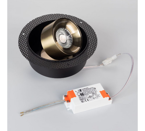 Встраиваемый спот Arlight SP-PLURIO-BUILT-TRIMLESS-R160-9W Day4000 (BK-ABRS, 36 deg, 230V) 038075