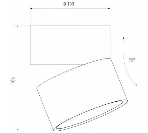 Накладной спот Elektrostandard Klips 4690389196690 a063936 Накладной спот Elektrostandard Klips 4690389196690 a063936