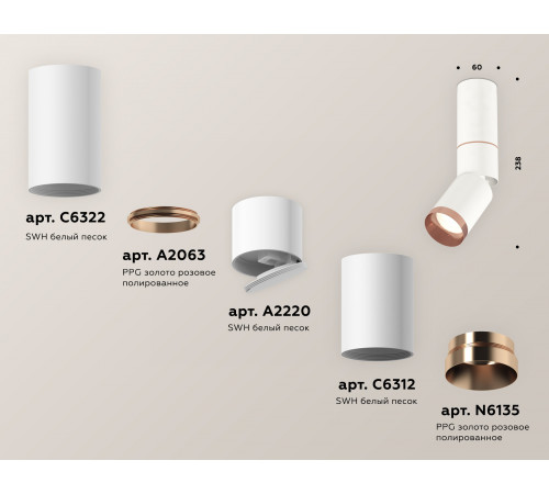 Спот Ambrella Light Techno Spot XM6312145 (C6322, A2063, A2220, C6312, N6135)