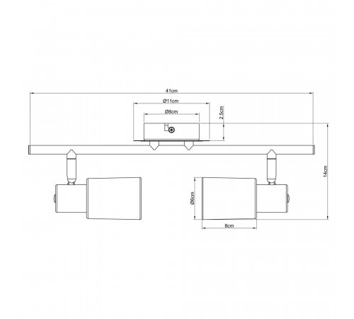 Спот Arte Lamp A4510PL-2SS Спот Arte Lamp A4510PL-2SS