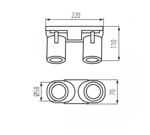 Cпот Kanlux Laurin EL-2I W 29122 Cпот Kanlux Laurin EL-2I W 29122