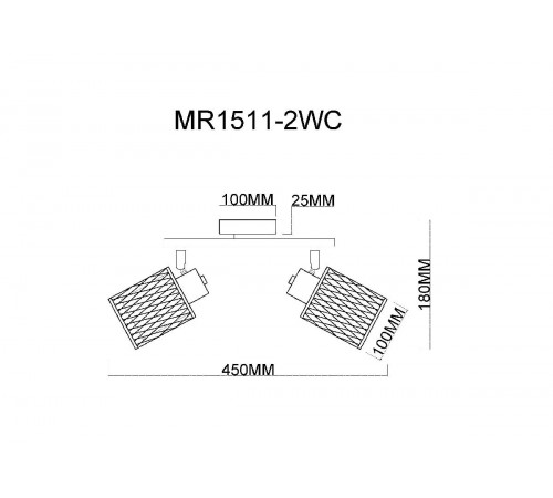 Спот MyFar Cathy MR1511-2WC Спот MyFar Cathy MR1511-2WC
