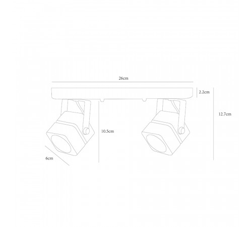 Спот Arte Lamp Misam A1315PL-2BK Спот Arte Lamp Misam A1315PL-2BK