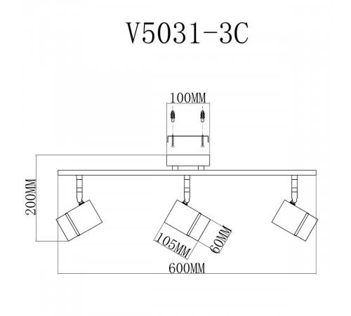 Спот Moderli David V5031-3C Спот Moderli David V5031-3C