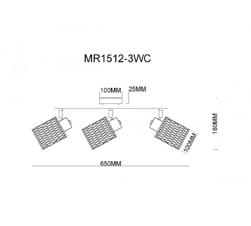 Спот MyFar Cathy MR1512-3WC Спот MyFar Cathy MR1512-3WC