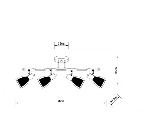 Спот Arte Lamp Harmony A5110PL-4AB Спот Arte Lamp Harmony A5110PL-4AB