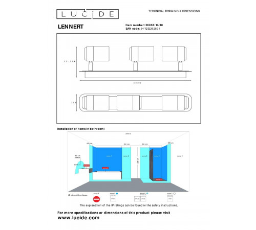Спот Lucide Lennert 26958/15/30 Спот Lucide Lennert 26958/15/30