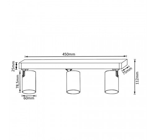 Спот Crystal Lux CLT 017CW3 L450 WH Спот Crystal Lux CLT 017CW3 L450 WH