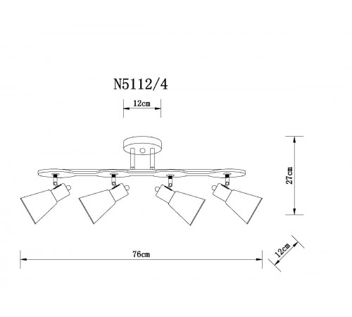 Спот Arte Lamp Harmony A5112PL-4BK Спот Arte Lamp Harmony A5112PL-4BK