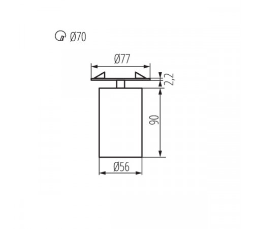 Спот Kanlux Chiro GU10 DTO-B 29311 Спот Kanlux Chiro GU10 DTO-B 29311