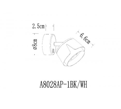 Спот Arte Lamp Amaks A8028AP-1WH