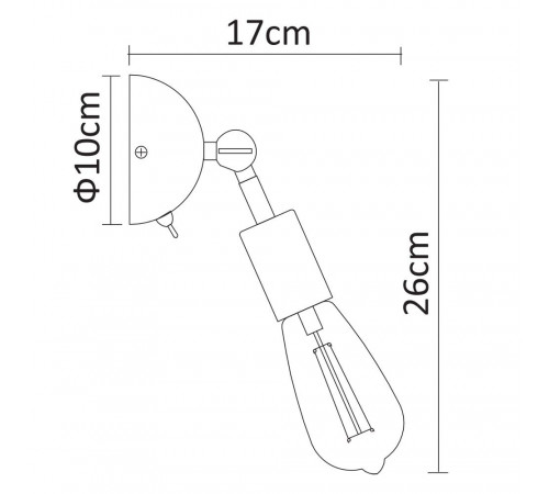 Спот Arte Lamp A9190AP-1BK Спот Arte Lamp A9190AP-1BK