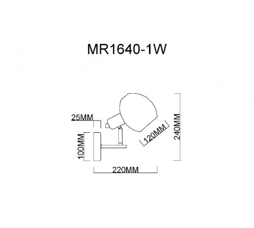 Спот MyFar Diana MR1640-1W
