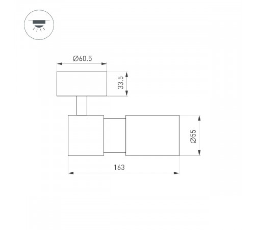 Спот Arlight SP-ARTEMIS-SURFACE-FLAP-R55-12W Day4000 051794 Спот Arlight SP-ARTEMIS-SURFACE-FLAP-R55-12W Day4000 051794