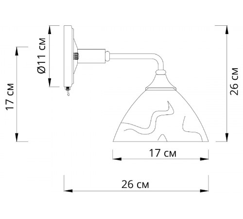 Бра Arte Lamp Matthew A5032AP-1BR Бра Arte Lamp Matthew A5032AP-1BR