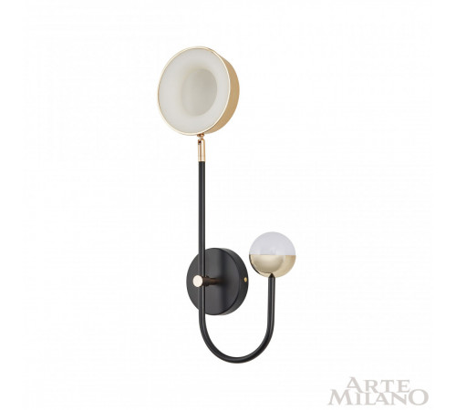Бра Arte Milano Ferrara 273299/1+1 BK/GD Бра Arte Milano Ferrara 273299/1+1 BK/GD