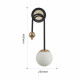 Бра Arte Milano Neapolis 274307/1B BK/GD
