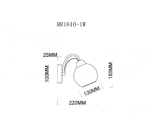Бра MyFar Marsel MR1610-1W Бра MyFar Marsel MR1610-1W