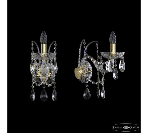 Бра Bohemia Ivele Crystal 1411B/1/195/XL G Бра Bohemia Ivele Crystal 1411B/1/195/XL G