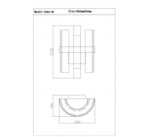Бра Moderli Lima V9001-WL Бра Moderli Lima V9001-WL