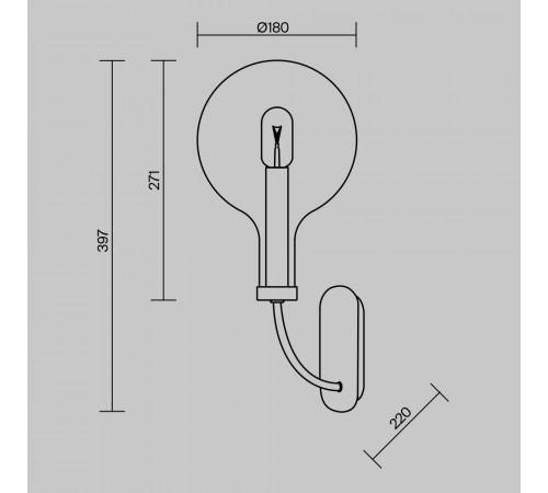 Бра Maytoni Status MOD333WL-01B