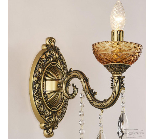 Бра Bohemia Ivele Crystal AL7901B10/1/175 B AGB P Amber/M-1F Бра Bohemia Ivele Crystal AL7901B10/1/175 B AGB P Amber/M-1F