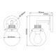 Бра Hinkley Poppy QN-POPPY1-HB-BATH