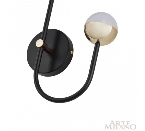Бра Arte Milano Ferrara 273299/1+1 BK/GD Бра Arte Milano Ferrara 273299/1+1 BK/GD