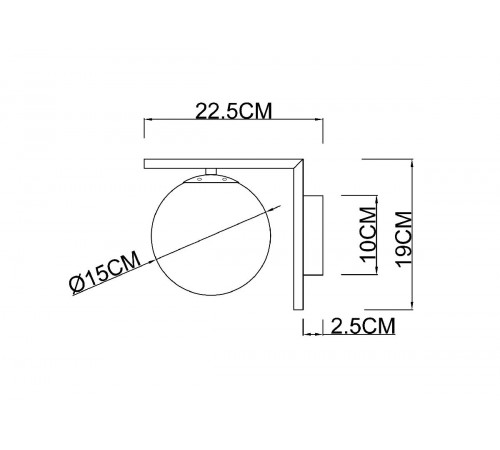 Бра Arte Lamp Bolla-unica A1924AP-1BK Бра Arte Lamp Bolla-unica A1924AP-1BK