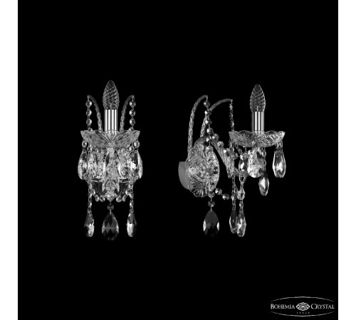 Бра Bohemia Ivele Crystal 1411B/1/160/XL Ni Бра Bohemia Ivele Crystal 1411B/1/160/XL Ni
