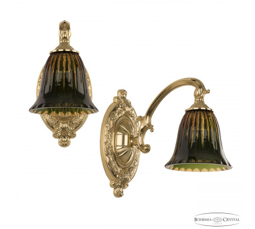 Бра Bohemia Ivele Crystal Verona 7209B10/1/175 G P2 D Amber-Green/H-1K