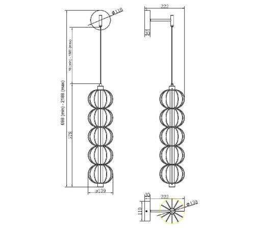 Бра Maytoni Golden Cage MOD216WL-L10G3K Бра Maytoni Golden Cage MOD216WL-L10G3K