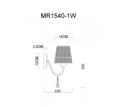 Бра MyFar Kant MR1540-1W Бра MyFar Kant MR1540-1W