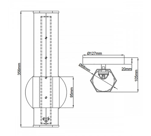 Бра Hinkley Facet QN-FACET-LED1-PC-BATH Бра Hinkley Facet QN-FACET-LED1-PC-BATH